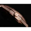 Luksusowe zegarek dla mężczyzn zegarki mechaniczne Szwajcarskie klasa 15400 Diamond Rosegold Brand Sport Wristatches