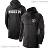 Men Basketball Jackets 15 Jokic 27 Murray Showtime Therma Flex Performance Full-Zip Training Hoodie