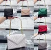 Сумка для конверта Chian Dambags Crossbody Ladies Sags Classic Women Totes 32 см Rael Leather 6 Color