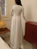 Robe De mariée robes De dentelle simples manches longues en mousseline De soie longueur De plancher élégant Vintage 2022 robes De mariée Vestidos De Noivas