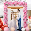 Decorative Flowers Artificial Wedding Decoration Row Arch Silk Peonies Rose Flower Decor Reception/Banquet Decorations