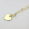 Pendant Necklaces 16inch 5pcs/lot Design Voal Clasp Cz Necklace Enamel Heart Component Rosary Chain Wholesale