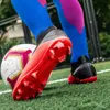 Elbise Ayakkabı Slip-On Erkekler Yüksek Top Futbol Kaymaz Çim Antrenman Krampon Çocuklar Ultralight Çim Spor Ayakkabı Büyük Boy 220926