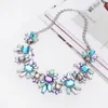 Tour de cou à la mode bohème cristal Collier pour femme Vintage pierre géométrie grosses chaînes colliers mode Collier bijoux