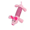 Pet Teething Toys Hot Dog Toy Pet Puppy Plush Sound Chew Squeaker Squeaky Pig Elephant Duck LYX195