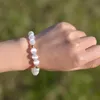 Semi-precious Stone Natural Stone Bracelet Strand with Gold Stainless Steel Bead Amethyst Healing Stone Crystal Bracelets Fashion Jewelry