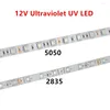 Remsor UV LED-remsa 395-405nm Ultraviolet 2835/3528 SMD 60LED/M flexibel bandsträngslampa 12V för DJ fluorescensparti