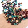 Microbeades de 13 mm colorido Círculo de madeira Ring Ornament Ring Braid Bail Extension Dreadlocks Acessórios DIY decorativos