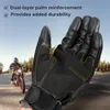 Fem fingrarhandskar Pekskärmsläder Motorcykelhandskar Motocross Moto Motorcykel Pit Biker Enduro Protective Gear Racing Full Finger Glove Men 220921