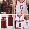 NIK1 NCAA COLLEGE STANFORD CARDINAL BASKETBALL JERSEY 0 KZ OKPALA 1 DAEJON DAVIS 2 BRYCE WILLS 4 ISAAC WHITE 5 KODYE PUGHカスタムステッチ