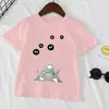 Gömlek Yaz Moda Kısa Kollu Çocuklar Tshirt Japon Anime Harajuku Tshirts Erkek Kızlar Totoro Komik Üstler Tee Çocuk Giysileri7640140