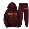 Automne hiver marque de créateur TRAPSTAR survêtement hommes ensembles à capuche mode polaire sweat-shirt pantalons de survêtement 2 pièces ensemble Harajuku S182V