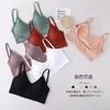 Bustiers Corsets Femmes Sexy Sans Couture Crop Tops Soutien-Gorge De Sport Tube Top Camisole Avec Sous-Vêtements Rembourrés Amovibles Femme U Back Tank