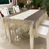 Table de table en tissu épaissie de broches de broderie de haut niveau chenille