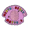 Mental Health Emalj Pins Custom Brain Brosches Lapel Badges Citat End Stigma Jewelry Gift for Kids Friends6263029