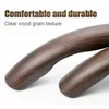 Steering Wheel Covers 1 Pair Car Cover Plastic Wood Grain Anti-Slip Grip Trim Accessories Protector 37-38 Cm Universal