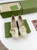 Luxury Designer chunky-heeled shoes Wholesale Price sandals gold color buckle banquet shoe vintage sexy pumps round toe sling with box1 Size 35-41