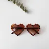 Hair Accessories 2022 Toddlers Kids Girl Heart Shaped Sunglasses Colorful Vintage Cute Baby Eyewear For Party Beach Travel Pography