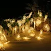 Strängar 2.2m ananas LED -belysning Fairy String Wire Light Batteri Powered 20 Heads Garland för bröllopsfestdekoration