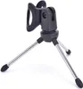 Mini Portable Table Tops Microphone Tripod Zinc Alloy Mic Stand Bracket Desktop Adjustable Microphones Tripods Holder