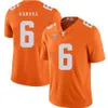 American College Football Wear Jersey Custom Tennessee Volunteers # 6 Alvin Kamara 16 Peyton Manning 1 Jason Witten 14 Eric Berry 2019 NCAA Football Vols Jersey Orang