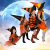 Halloween Party Witch Broom Kids Plastic Cosplay Flying Broomstick Props voor Masquerade Halloween -kostuumaccessoires 1065