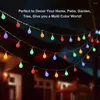 Strings Batteriebetriebene 50-LED-Kugel-Sternenfeen-Lichterkette 8 Beleuchtungsmodi mit Fernbedienung für Schlafzimmergarten-Weihnachtsbaum