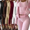 Womens Sport Tracksuits International Station Autumn And Winter New Double-sided Cashmere Vest Hoodie Three Piece Set