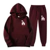 Herrsp￥rsvarum￤rke Set Set Tracksuit Autumn Women's Hoodies Sweatpants Two Piece Suit Hooded Casual Male Clothes 220920