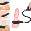 Beauty Items New Inflatable Penis Ring Delay Ejaculation Erection Cock Lock Bondage Ball Stretcher Rings Adult BDSM sexy Toys For Men Gay