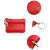 Mini Pouch Pocket Wallet Coin Purses Women Small Pu Leather Purse dragkedja Byt pengar V￤skor Key Holder Case ID -h￥llare