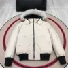 디자이너 다운 재킷 망 클래식 블랙 탄도 폭격기 다운 코트 세련된 후드 모피 칼라 퍼퍼 재킷 겨울 캐주얼 야외 겉옷 최고 품질 6 스타일