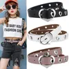 Belts Eyelet Decoration Fashionable Dress Adjustable Faux Leather Belt Heart Buckle Waist Waistband