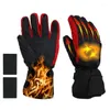 Cycling Gloves Winter Heated Rechargeable Battery Electric Ski Glove Men Women Mitten SnowboardingThermal Skiing Liner