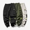 Jeans pour hommes Hip Hop Joggers Cargo Pantalons Hommes Harem Multi-poches Rubans Homme Pantalon de survêtement Streetwear Casual Mens S-5XL 220920