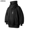 Mens Hoodies Sweatshirts Spring Autumn High Collar Hoodie Loose Bekväm Menskläder Harajuku Hiphop Streetwear Fleece Hooded Oversize Sweatshirt 220921