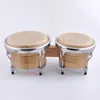Serie di tamburi bongo Set di tamburi a percussione Specifiche di dimensioni complete suoni acuti piccoli facili da trasportare