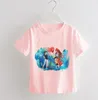 Skjortor ponyo baby pojkar kläder roligt tecknad tryck t-shirt barn sommar o-hals toppar flickor tshirt mode