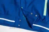 22ss autunno Mens designer Giacche Bomber patchwork graduale manica da uomo con lettere in pelle cappotti da uomo con cappuccio in cotone blu co292s