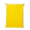 Presentförpackning 50st/mycket gula kurirväskor frostat självförsäljning av limma postväska förvaring kuvert mailer mailing
