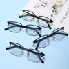 Sunglasses Frames Vintage Titanium Eyeglasses For Men Computer Protect Square Spectacles Reading Glasses Frame Fashion Optical Fill