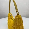 Sac HOBO plissé préféré de Milan sacs à bandoulière de luxe de créateur de mode sacs sous les bras sacs à main en nylon 1NE204 22x18x6 cm