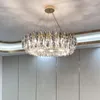 Lampy wiszące nowoczesne luksusowe kryształowe oświetlenie żyrandol Lampa LED El Lobby Dekoracja salonu sypialnia