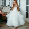 Sukienki dziewczynki Dodatkowy puszysty tiulowy tiul dla rodzinnego wygląd