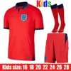 2022 Jerseys de football en Angleterre Kane Wilson Grealish Coupe du monde Sterling Fans Joueur Rashford Foden Saka Football Shirt Mound Mens Long Jersey Shorts pour femmes Kit