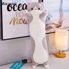 Plush Dolls 130cm Cute Soft Long Cat Toys Stuffed Pause Office Nap Pillow Bed Sleep Pillow Home Decor Gift Doll for Kids Girl 220830