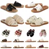 Pictures SEE Description men women slides designer slippers Woody flat mule in canvas mens summer sandals fashion beach shoes