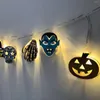 Party Decoration Glow In The Dark Flowers Halloween Decorative Lights Battery Powered String Led Waterproof For Backyard