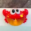 Banyo Toys Frog Bubble Music Bebek Banyo Oyuncakları Çocuk Havuz Yüzme Küvet Makinesi Otomatik Kabarcık Komik Yengeç Bathtoy Çocuklar için Hediyeler 220921