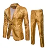 Men's Suits Blazers Bar party dress stage wedding show suit master of ceremonies model men's Two-piece Set Suit 220920